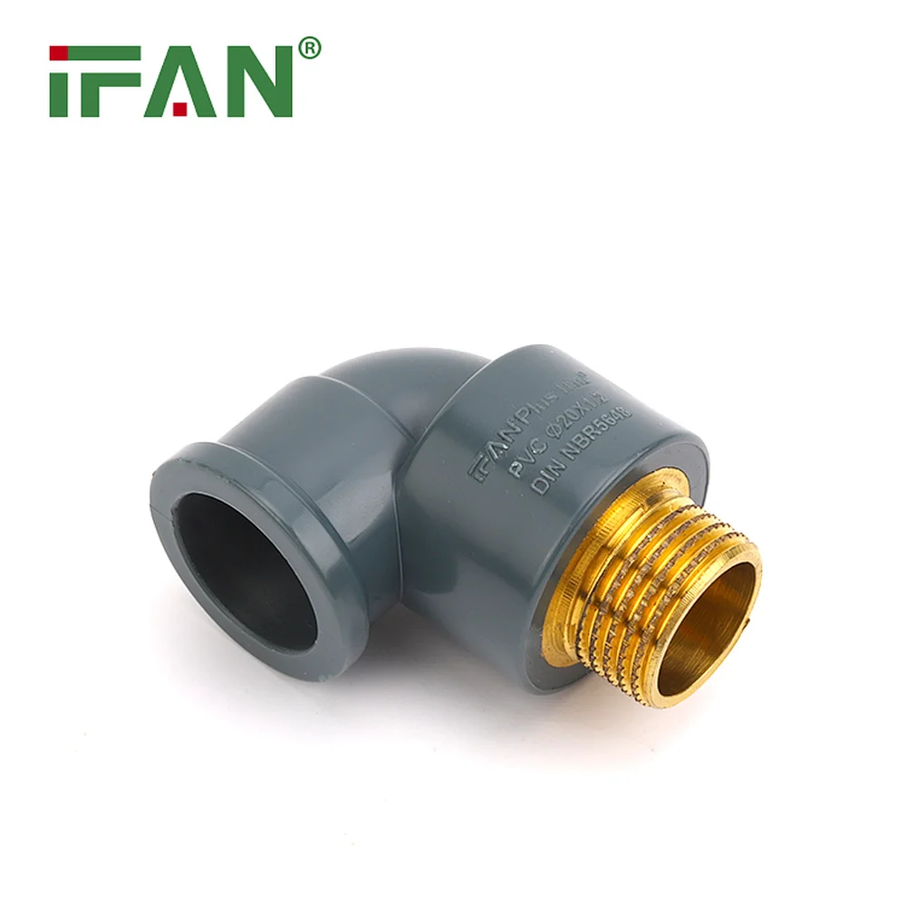 UPVC Brass Insert Male Elbow