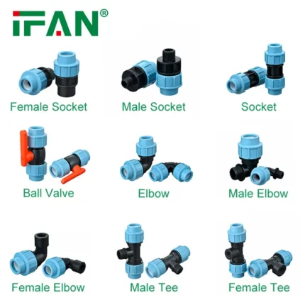 HDPE Fittings for lrrigation pp pipe connection