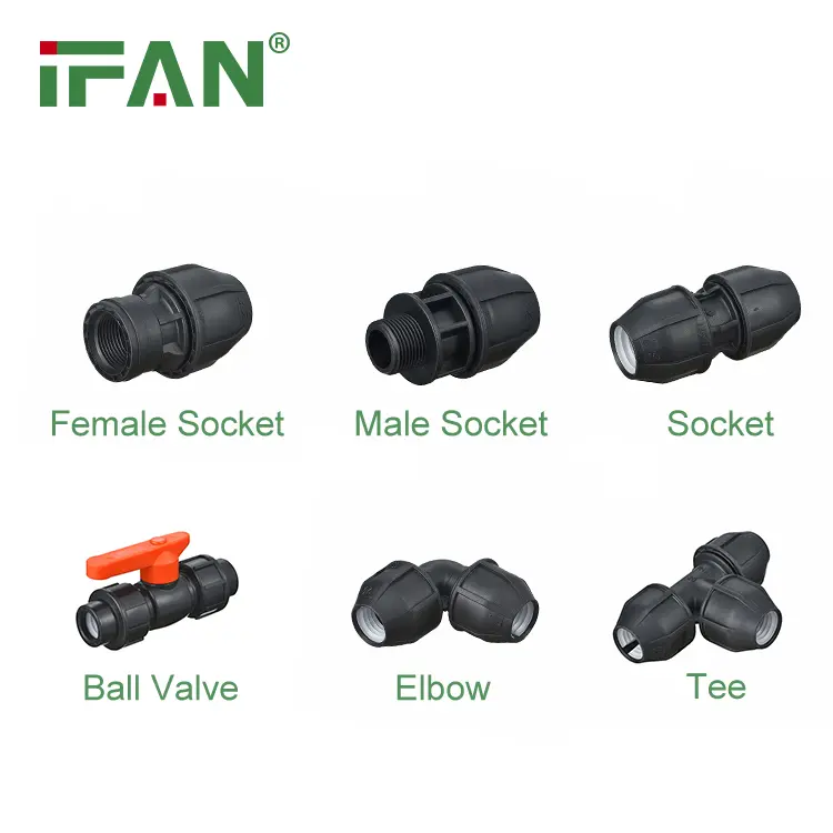 HDPE Pipe Fittings PP Quick Connector